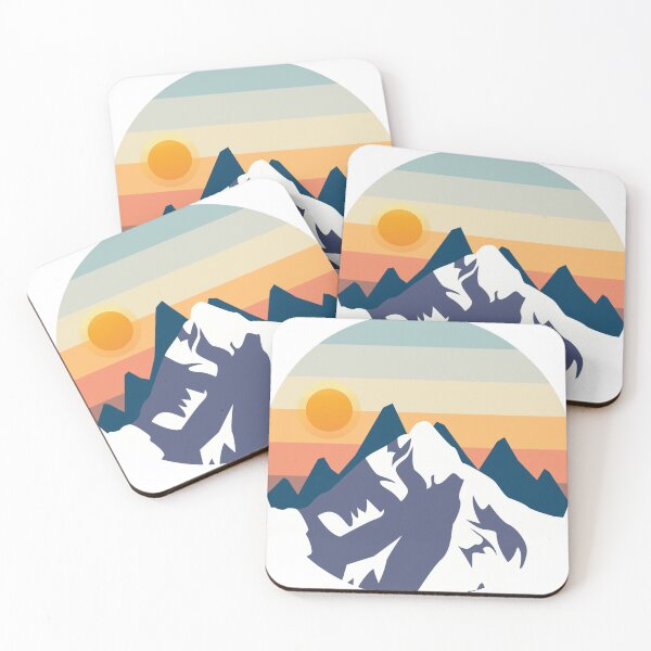 Item preview, Mountain Sunset Circle Rainbow Outdoors Nature Hiking Lovers  designed and sold by Yooshirt Collection.
