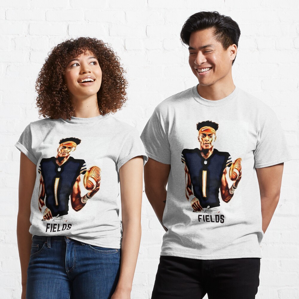 : Justin Fields Bears Essential Classic Unisex T-Shirt, Ladies T- Shirt, Sweatshirt, Hoodie #LS5I : Clothing, Shoes & Jewelry