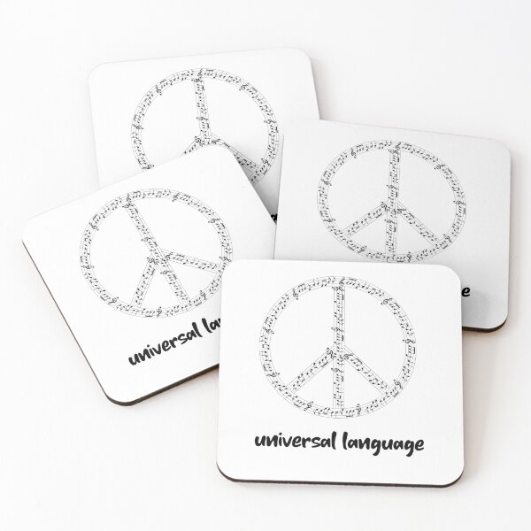 Item preview, Musical Notation Peace Sign - Music is My Love Language designed and sold by Purrfecta.