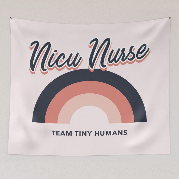 Item preview, Vintage Rainbow Neonatal ICU Nursing Gift Nicu Nurse Team Tiny Humans designed and sold by TamGustam.