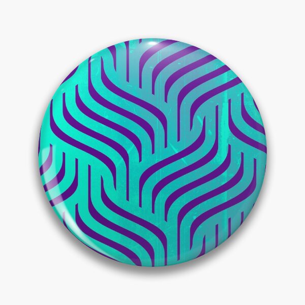 Item preview, Aqua Wavy Diamonds Pattern  designed and sold by Designs By YL.