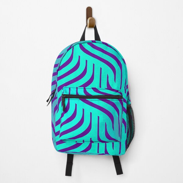 Item preview, Aqua Wavy Diamonds Pattern designed and sold by Designs By YL.