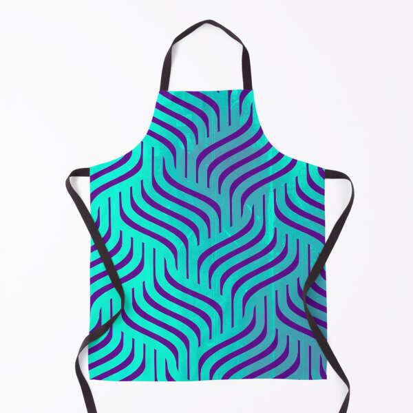Item preview, Aqua Wavy Diamonds Pattern designed and sold by Designs By YL.