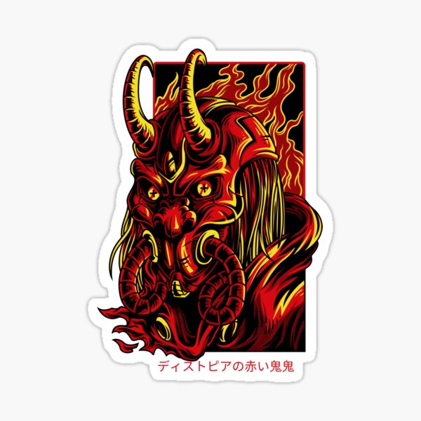 Item preview, Red Demon Tech Mask designed and sold by TeeOriginals.