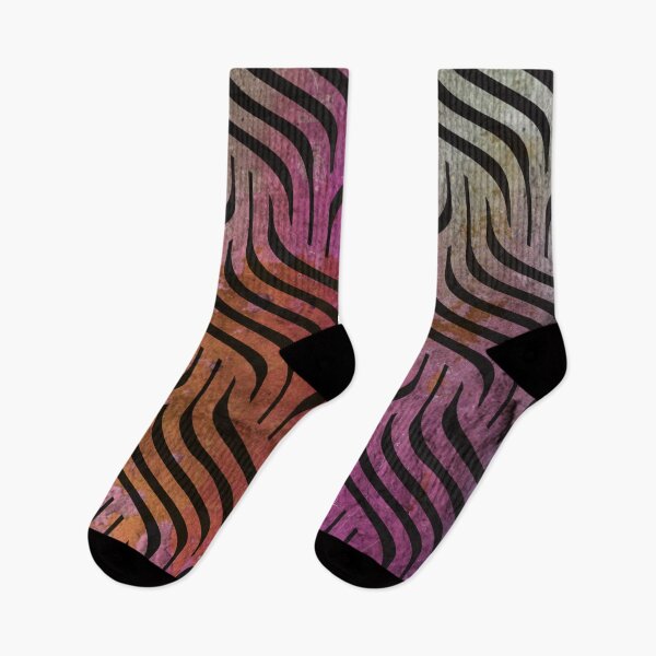 Artikelvorschau, Pink Orange Gradient Wellige Diamanten Muster entworfen und verkauft von Designs By YL.