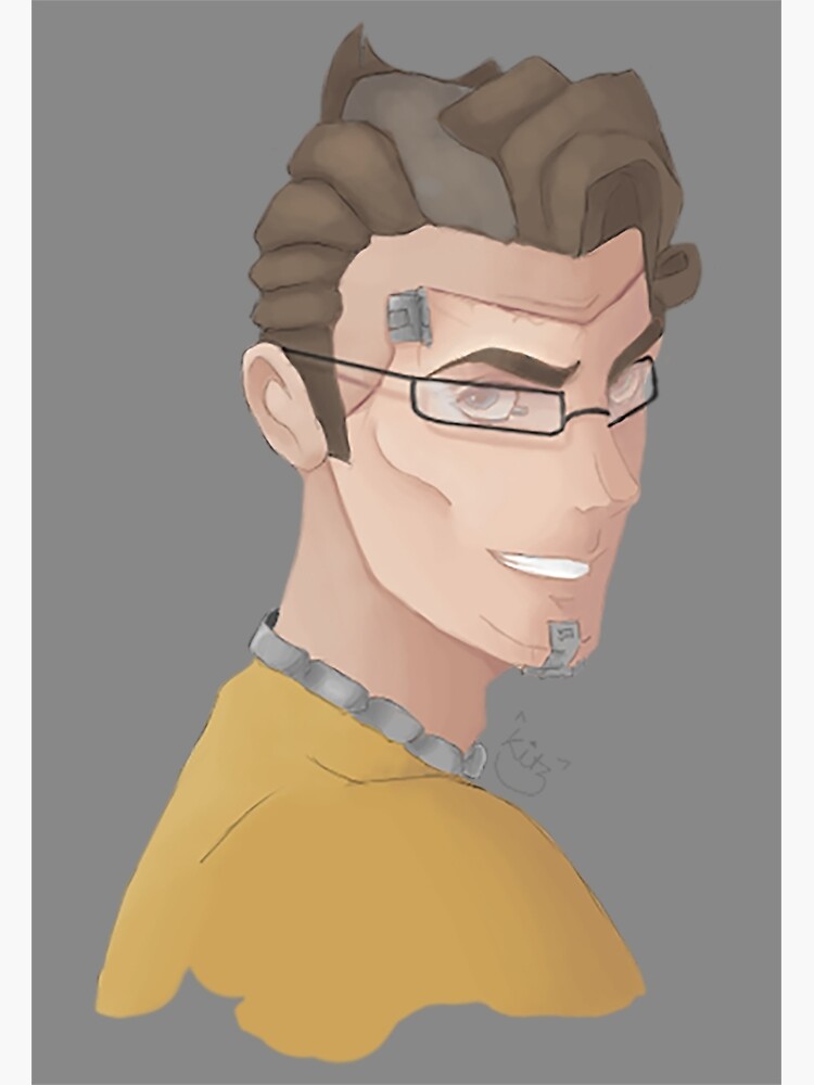 "Handsome Jack Glasses" Framed Art Print for Sale by HyperionCupcake