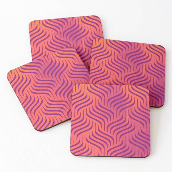 Item preview, Purple And Orange Wavy Diamonds Pattern  designed and sold by Designs By YL.