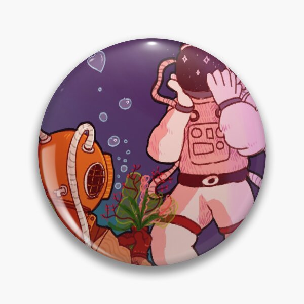 Item preview, Diver and Astronaut designed and sold by cryptidcaptain.