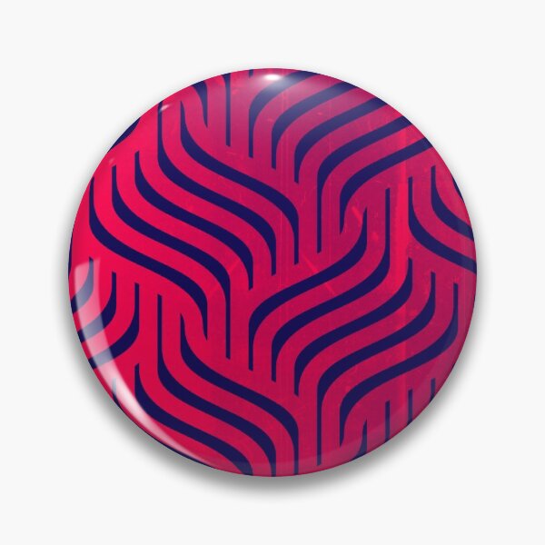Item preview, Red And Navy Wavy Diamonds Pattern  designed and sold by Designs By YL.