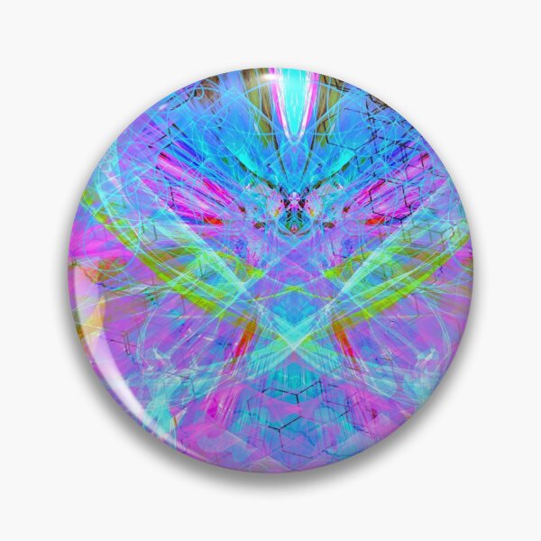 Item preview, Mind Streak (Violet Optic) Visionary Psychedelic Symmetrical  designed and sold by Discordant Dreams Art.
