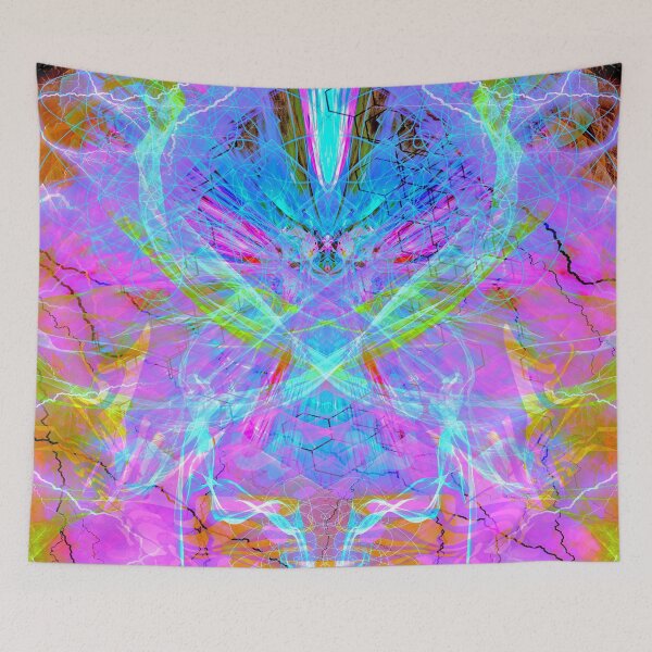 Item preview, Mind Streak (Violet Optic) Visionary Psychedelic Symmetrical  designed and sold by Discordant Dreams Art.