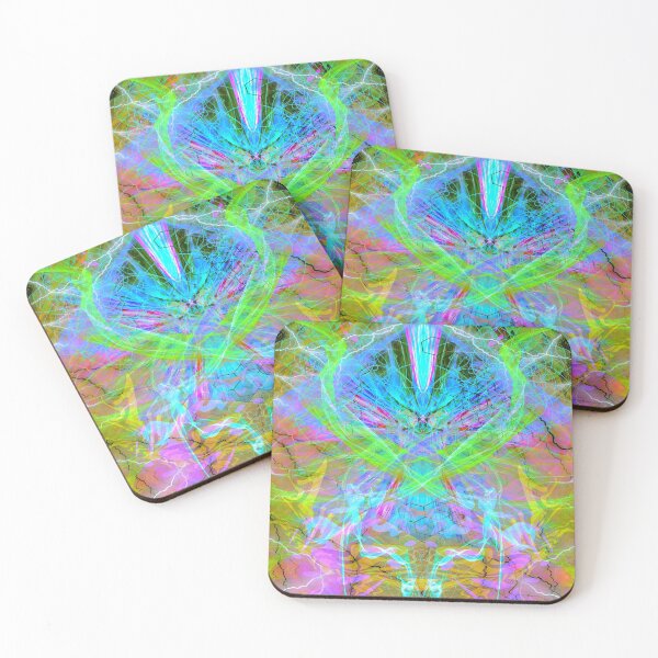 Item preview, Mind Streak (Crystal Lime) vibrant visionary scifi  designed and sold by Discordant Dreams Art.
