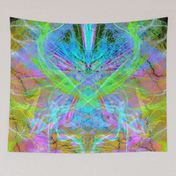 Item preview, Mind Streak (Crystal Lime) vibrant visionary scifi  designed and sold by Discordant Dreams Art.