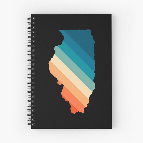 Item preview, Illinois State Retro Map designed and sold by Texterns.