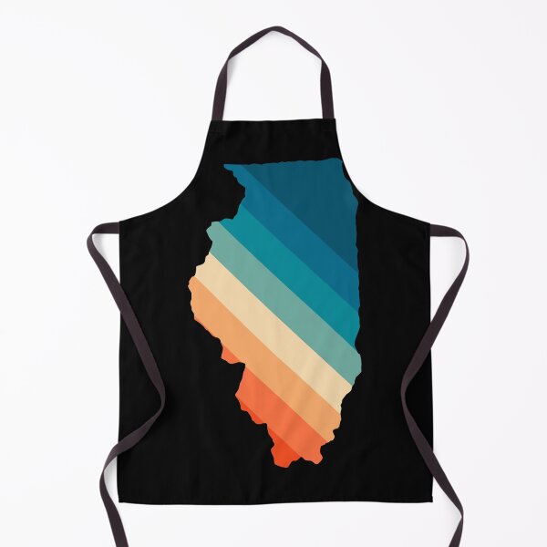 Item preview, Illinois State Retro Map designed and sold by Texterns.