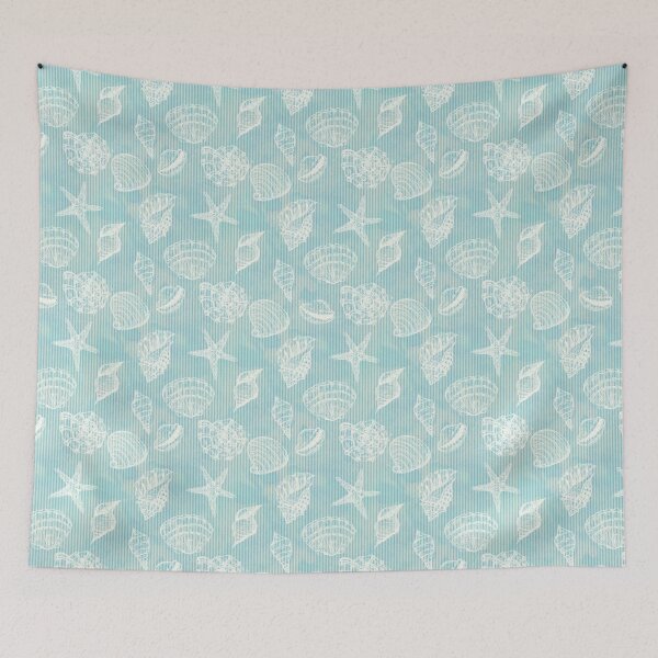 Item preview, Seashell and Starfish Shower Curtain Design designed and sold by MugsAndDuds.