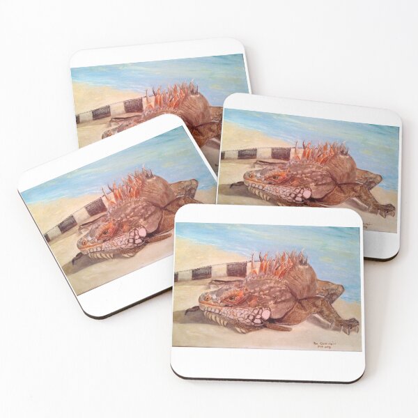 Item preview, Oil painting of an Iguana spotted in the Caribbean designed and sold by Rons ArtWorks.