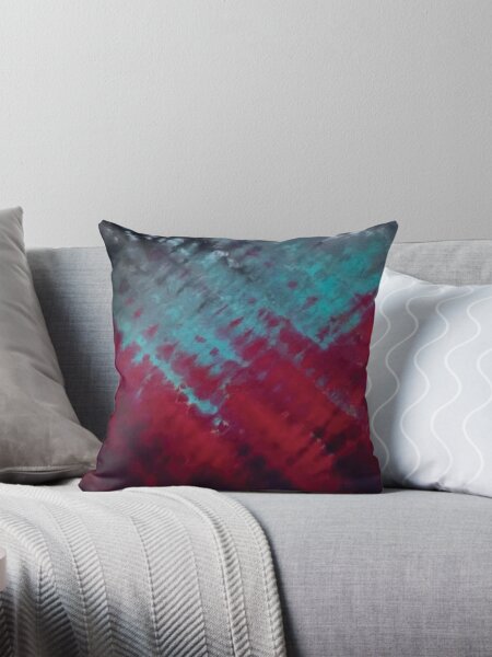 Item preview, Red Wine, Turquoise, Blue Gray, And Better Black Tie Dye designed and sold by StarsForgers.