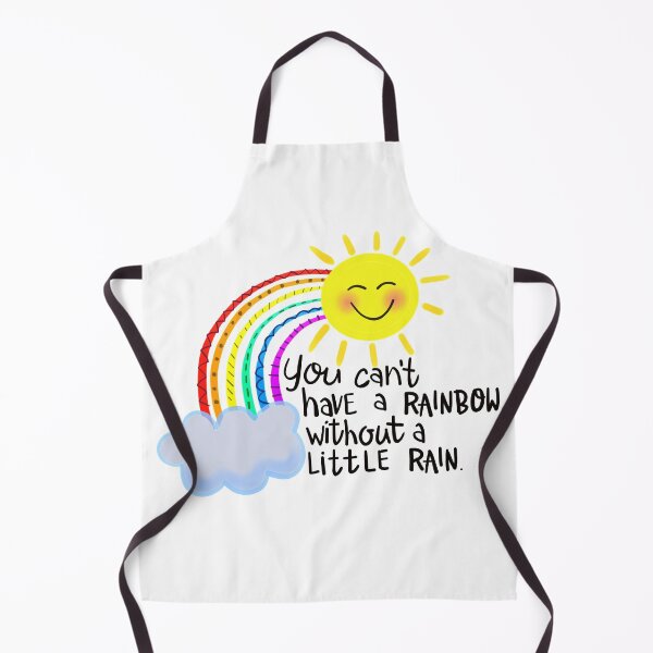 Item preview, You Can't Have a Rainbow without a Little Rain Sticker Art designed and sold by marciejurkowski.
