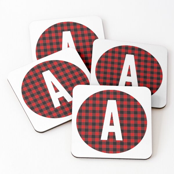 Item preview, Monogram letter A flannel design designed and sold by JustSeasons.