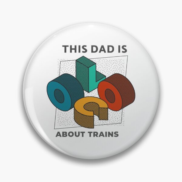 Item preview, Cool abstract This Dad is Loco about Trains Design. Birthday or Fathers Day Model Railroading Design. Something Special and unique for Dads. designed and sold by UrTops.