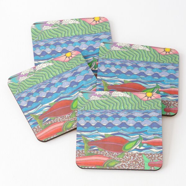 Item preview, Salmon in Alaska designed and sold by JulesOfTheSea21.