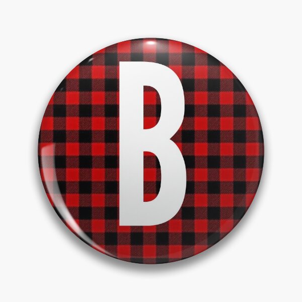 Item preview, Monogram letter B flannel design designed and sold by JustSeasons.