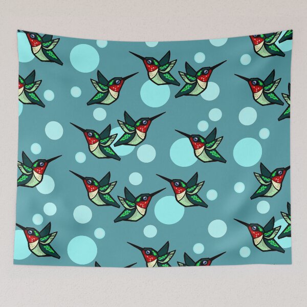 Item preview, Ruby Throated Humming Birds designed and sold by sandpiperstudio.