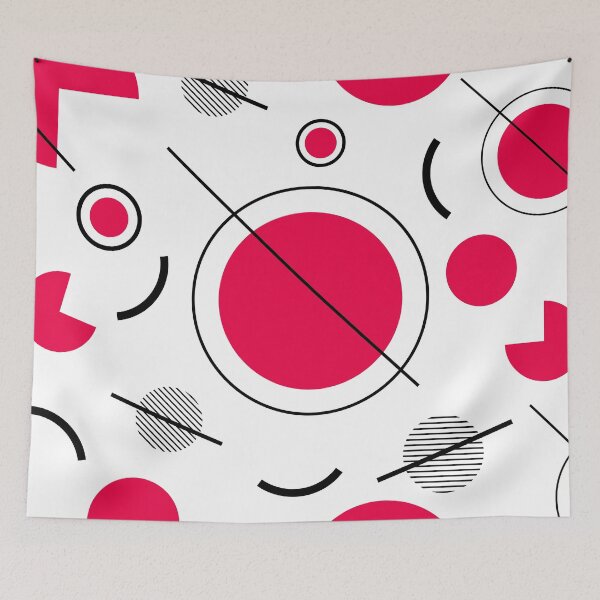 Item preview, abstract flat geometric circle line  designed and sold by werezu.