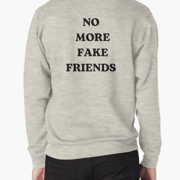 fake friends real enemies moletom com capuz