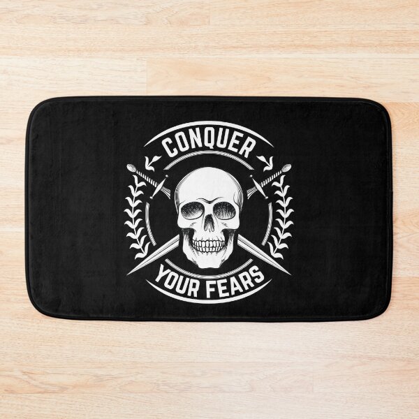 Item preview, Conquer Your Fears - Self Mastery Stoic Quote designed and sold by WolfSpiritCo.