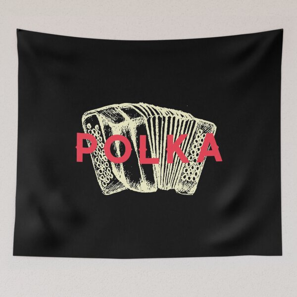 Item preview, Polka Accordion Red & Creme Design designed and sold by Eleven-K.