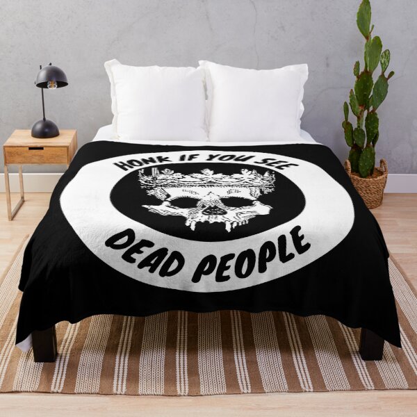 Item preview, Honk If You See Dead People - Funny Skull design designed and sold by LordAudes.