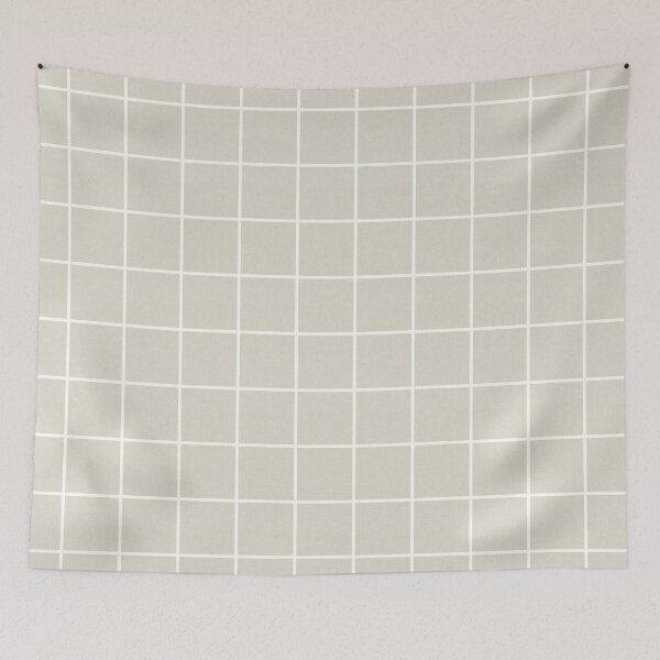 Item preview, Plaid - light greige window pane plaid - neutral  designed and sold by littlearrow.
