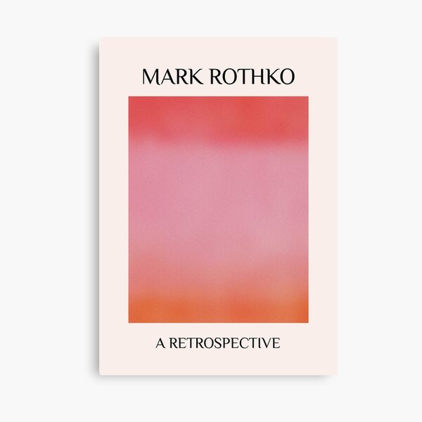 Cartel de arte de exposición de Mark Rothko, descarga digital, cartel de mark rothko, impresión de museo, decoración de pared minimalista, cartel Vintage, arte de gradación Lienzo