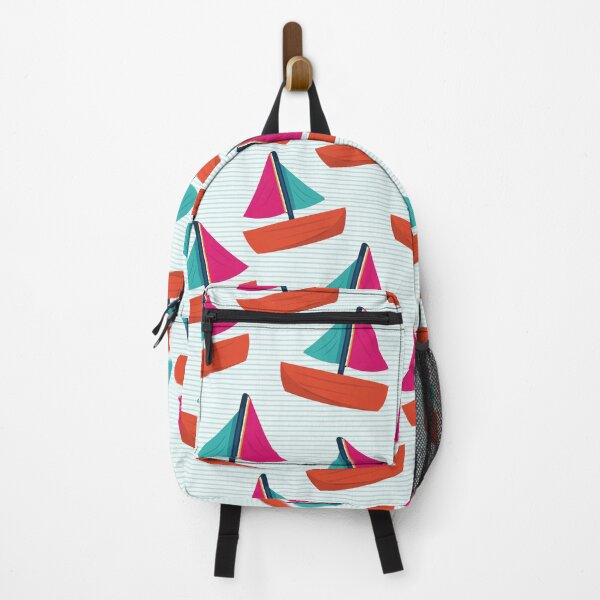 Item preview, sailboat cartoon style seamless pattern designed and sold by werezu.