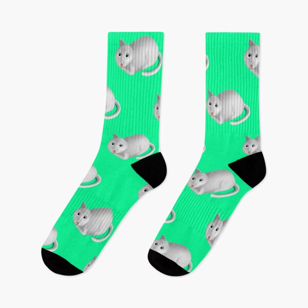 Item preview, Portrait of a cute fluffy pet, a Surprised cat on a pop color background looks aside with opened mouth. Bread cat position. designed and sold by TropicalHut.