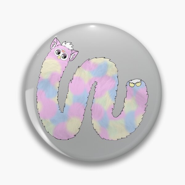Item preview, Long Furby Pastel Pink Rainbow designed and sold by Unreasonable Furby.