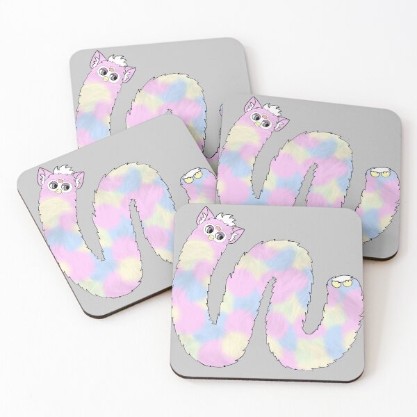 Item preview, Long Furby Pastel Pink Rainbow designed and sold by Unreasonable Furby.