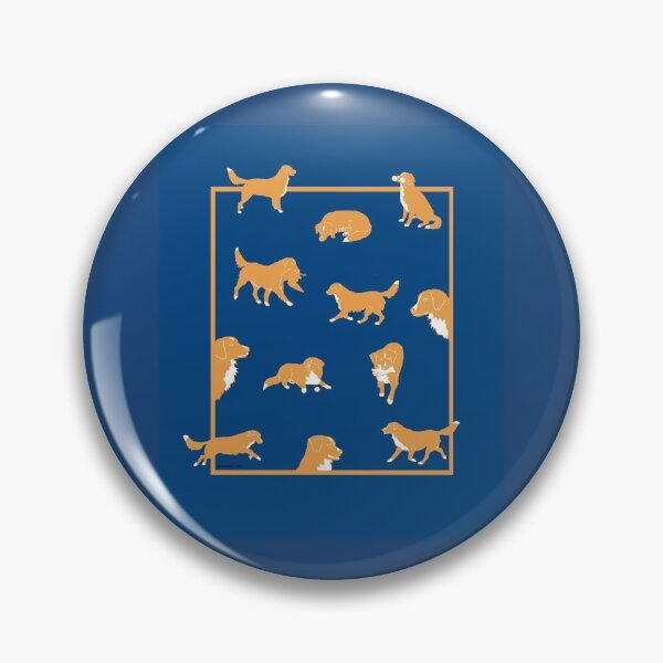 Item preview, Nova Scotia Duck Tolling Retriever collage on blue designed and sold by Terry McNamee.