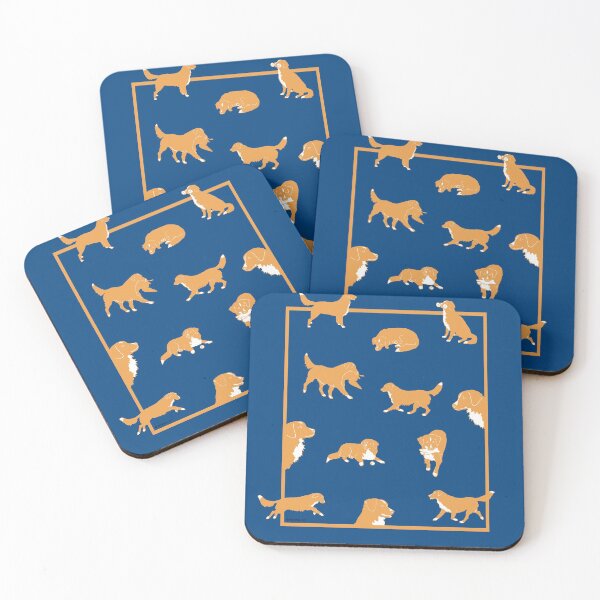 Item preview, Nova Scotia Duck Tolling Retriever collage on blue designed and sold by Terry McNamee.