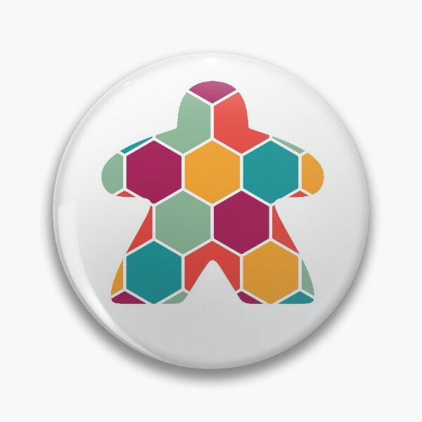Item preview, Hexagon Pattern Meeple for Board Game Loers designed and sold by BeamGeeks.