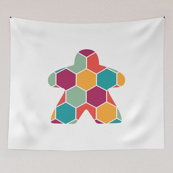 Item preview, Hexagon Pattern Meeple for Board Game Loers designed and sold by BeamGeeks.