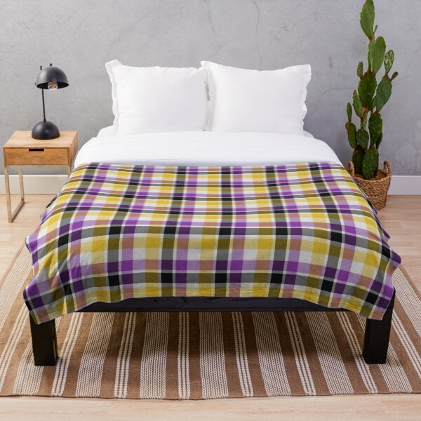 Aperçu de l'œuvre PRIDE PLAID - Non binaire créée et vendue par studiousmage.