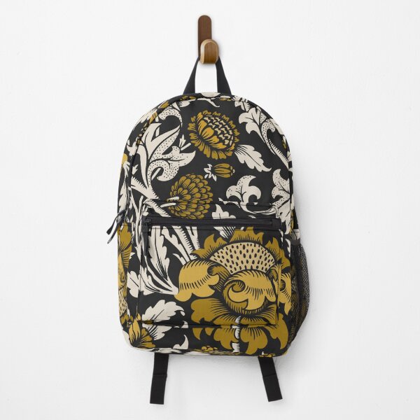 Item preview, William Morris Vintage Black and Gold Floral Pattern designed and sold by Tamas Das.