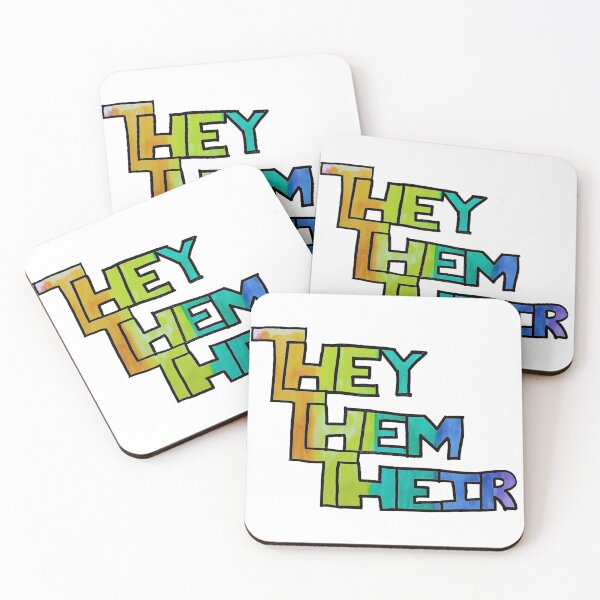 Item preview, They Them Their in pastel pride colors designed and sold by tristiannovack.