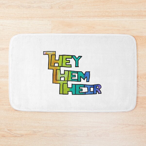 Item preview, They Them Their in pastel pride colors designed and sold by tristiannovack.