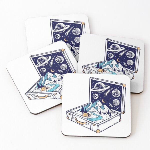 Item preview, Adventure with Old Suitcases Illustration designed and sold by VerboShop.