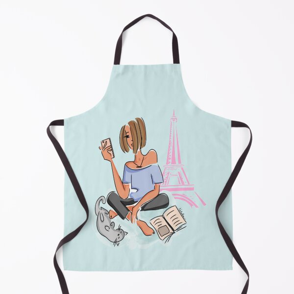 Item preview, Girl love paris, cats and read books - Paris lifestyle - french teenager designed and sold by PhotoPrise.