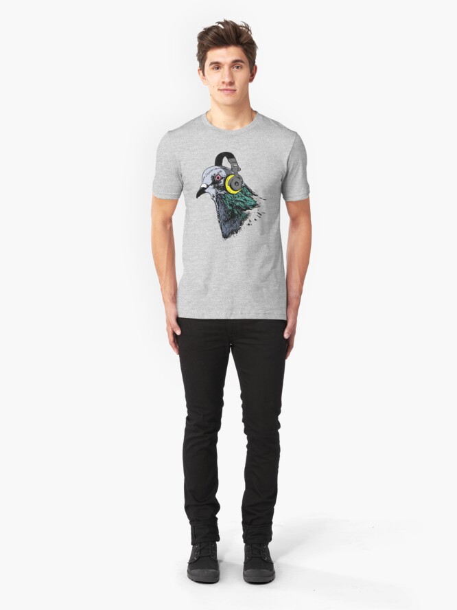 Alternate view of Techno Pigeon v2 Slim Fit T-Shirt